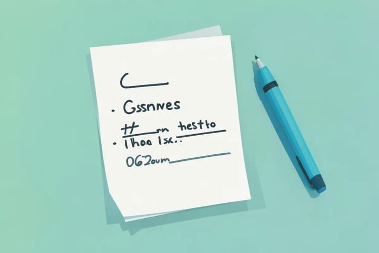 Orçamento de conserto de celular em um papel com caneta ao lado