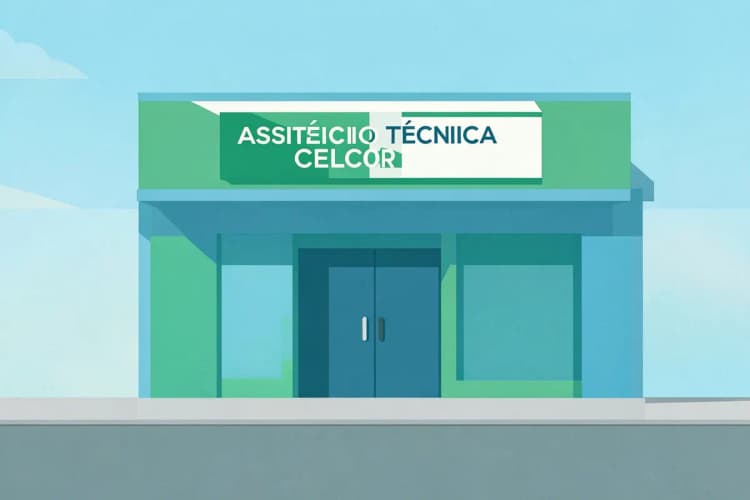 Fachada de loja de assistência técnica de celular em Balneário Camboriú